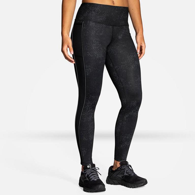 Brooks Greenlight Running Leggings - Women's - Grey (20794-LZFD)